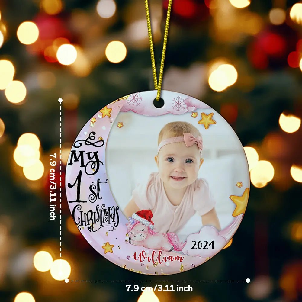 Customizable Baby's First Christmas Ornament - Customizable Love