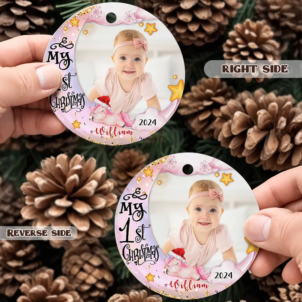 Customizable Baby's First Christmas Ornament - Customizable Love