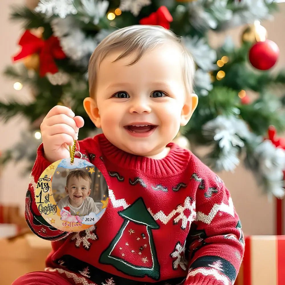 Customizable Baby's First Christmas Ornament - Customizable Love