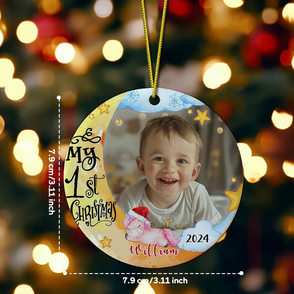 Customizable Baby's First Christmas Ornament - Customizable Love