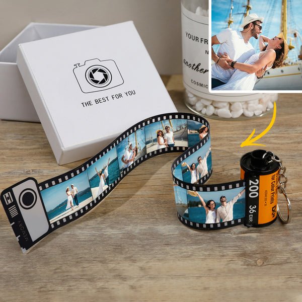 Customizable Film Photo Roll Keychain - 10 photos - Customizable Love