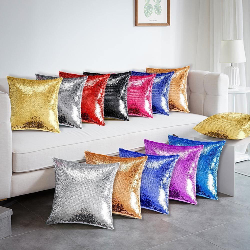 Customizable Flip Sequin Photo Pillow Case - Customizable Love