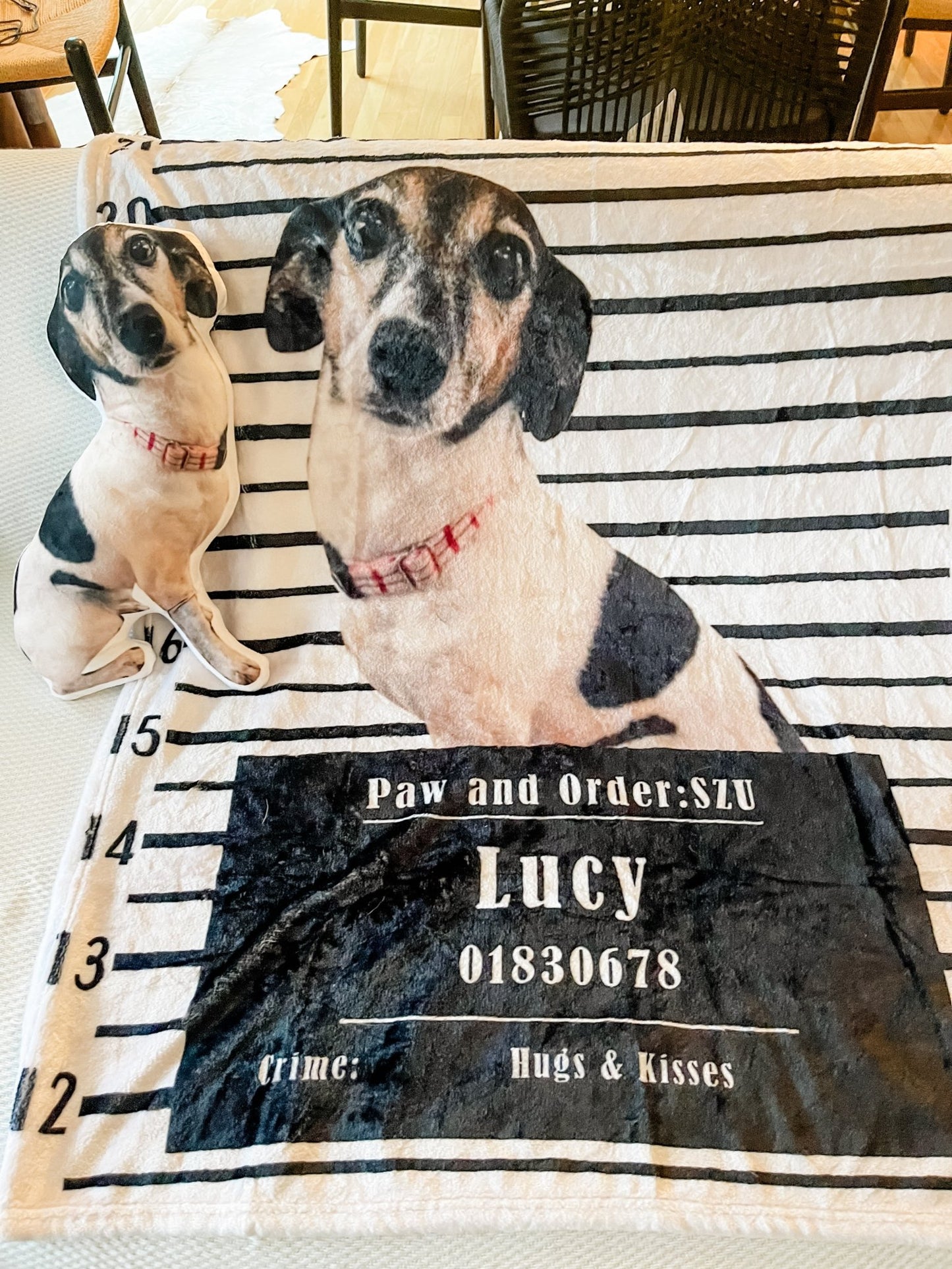 Customizable Pet Photo Blanket "Paw & Order" - Customizable Love