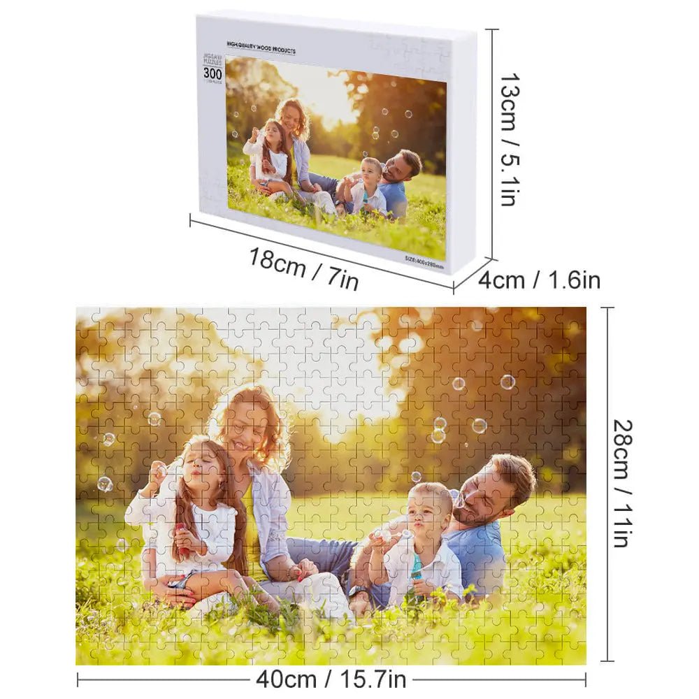 Customizable Photo Jigsaw Puzzle 5 Sizes - Customizable Love