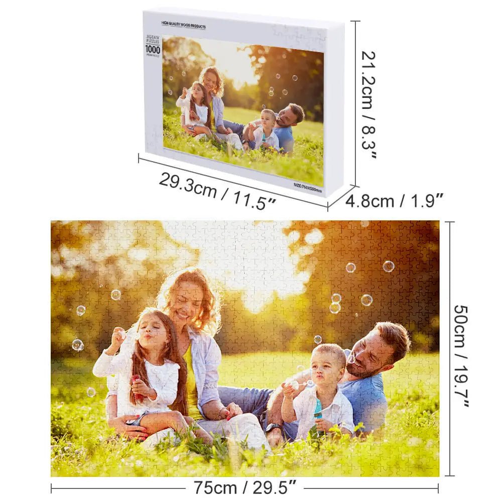 Customizable Photo Jigsaw Puzzle 5 Sizes - Customizable Love