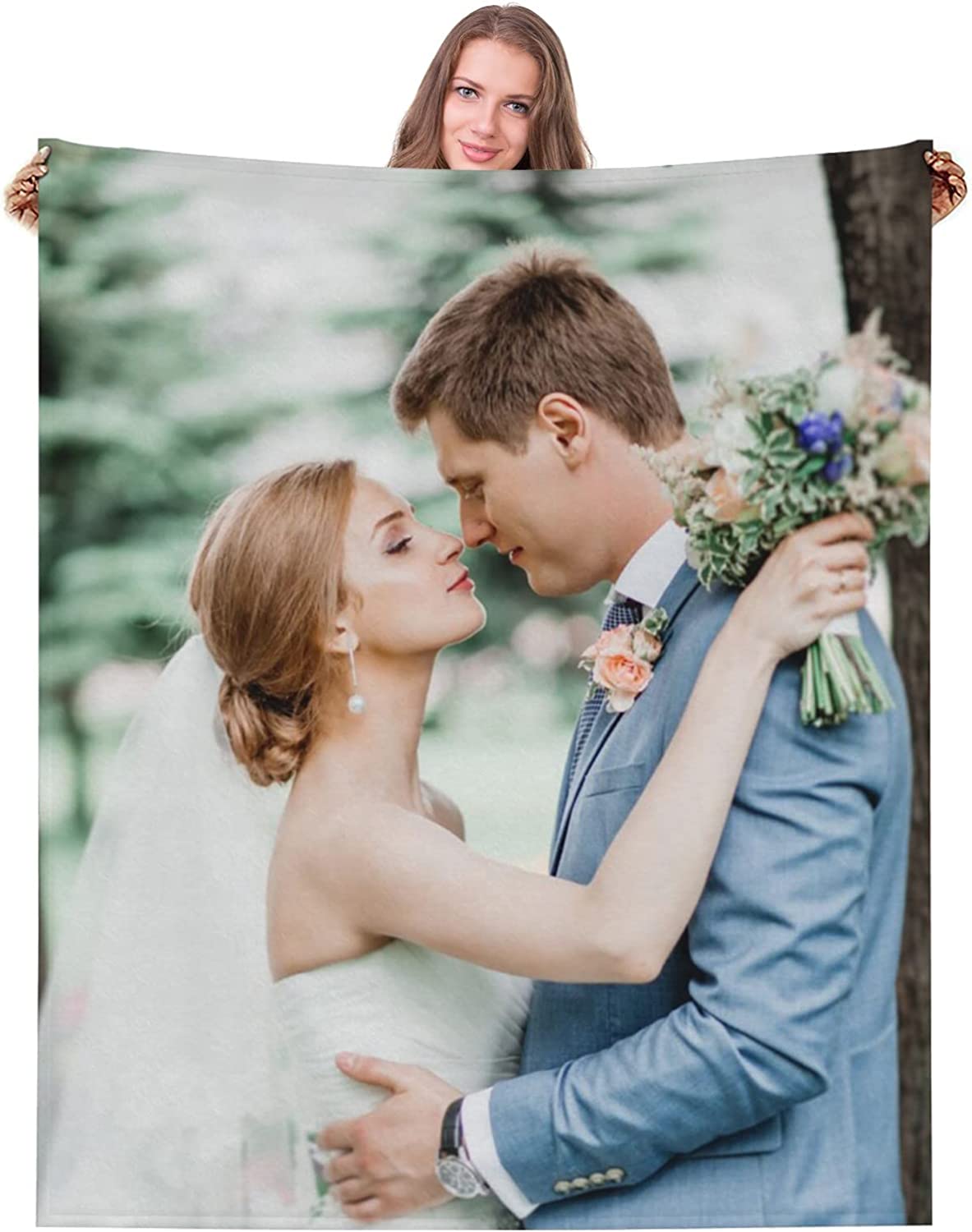 Customizable Photo Portrait Blanket - Customizable Love