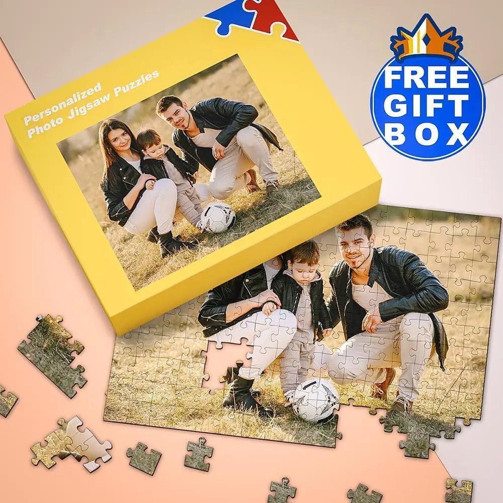 Dinosaur Custom Photo puzzle with Name and Photo - Customizable Love