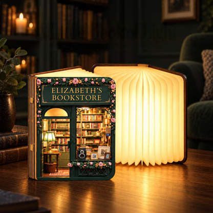 Cutomizable Foldable LED Magic Book Lamp