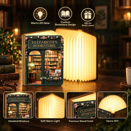 Cutomizable Foldable LED Magic Book Lamp