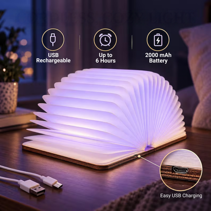 Cutomizable Foldable LED Magic Book Lamp