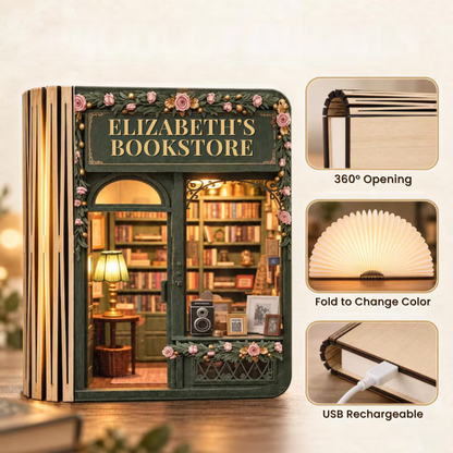 Cutomizable Foldable LED Magic Book Lamp