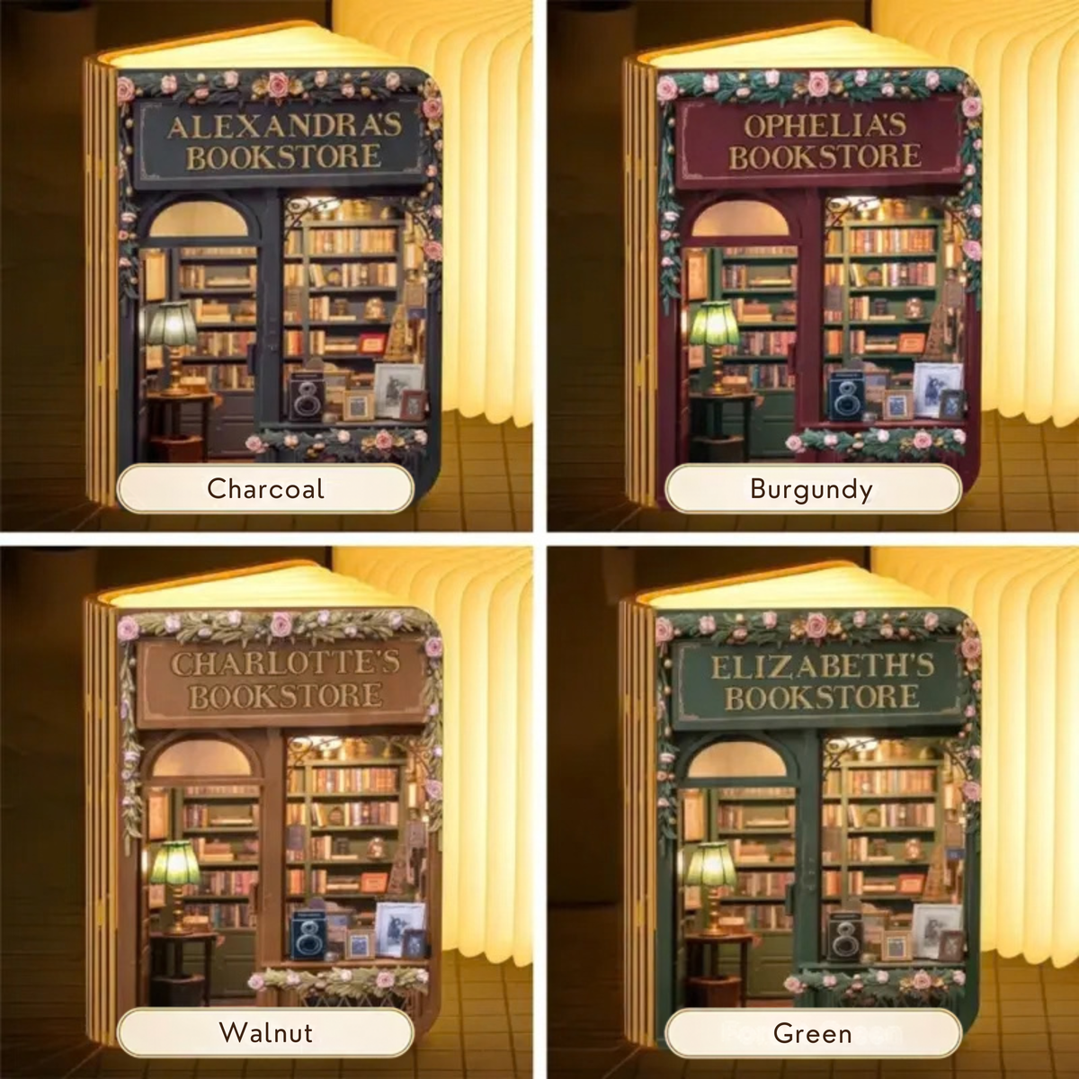 Cutomizable Foldable LED Magic Book Lamp