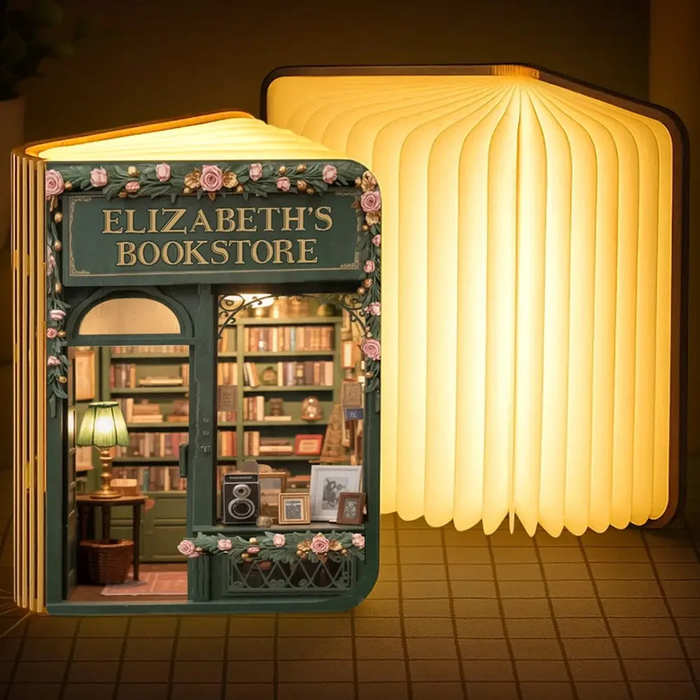 Cutomizable Foldable LED Magic Book Lamp