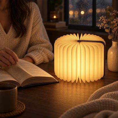 Cutomizable Foldable LED Magic Book Lamp