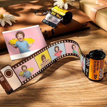 Customizable Film Photo Roll Keychain - 10 photos - Customizable Love