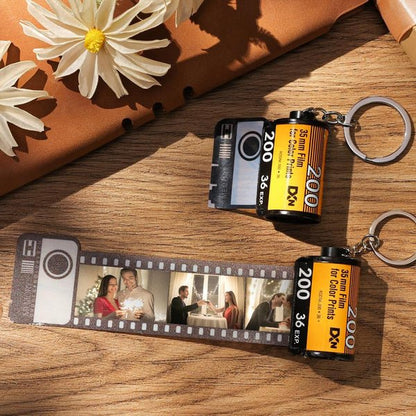 Customizable Film Photo Roll Keychain - 10 photos - Customizable Love