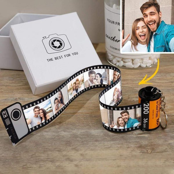 Customizable Film Photo Roll Keychain - 10 photos - Customizable Love