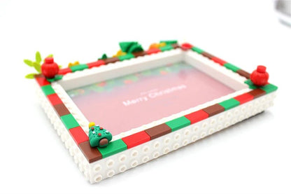 Customizable Holiday Building Block Photo Frame - Customizable Love