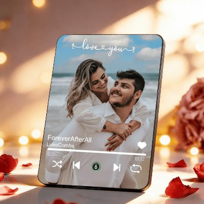 Customizable Photo Music Frame with Song - Customizable Love