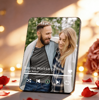 Customizable Photo Music Frame with Song - Customizable Love