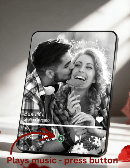Customizable Photo Music Frame with Song - Customizable Love