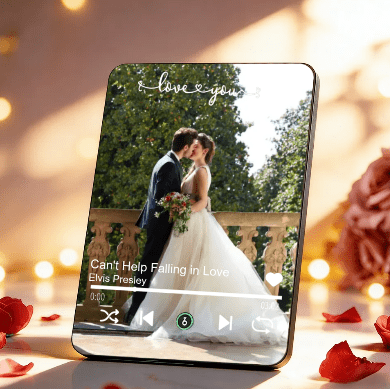 Customizable Photo Music Frame with Song - Customizable Love