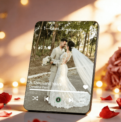 Customizable Photo Music Frame with Song - Customizable Love