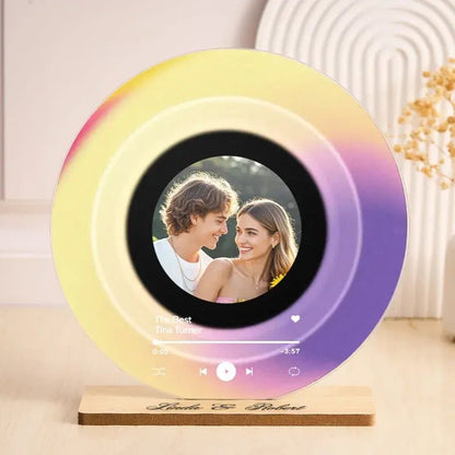 Customizable Vinyl Record with Photo and Name - Customizable Love