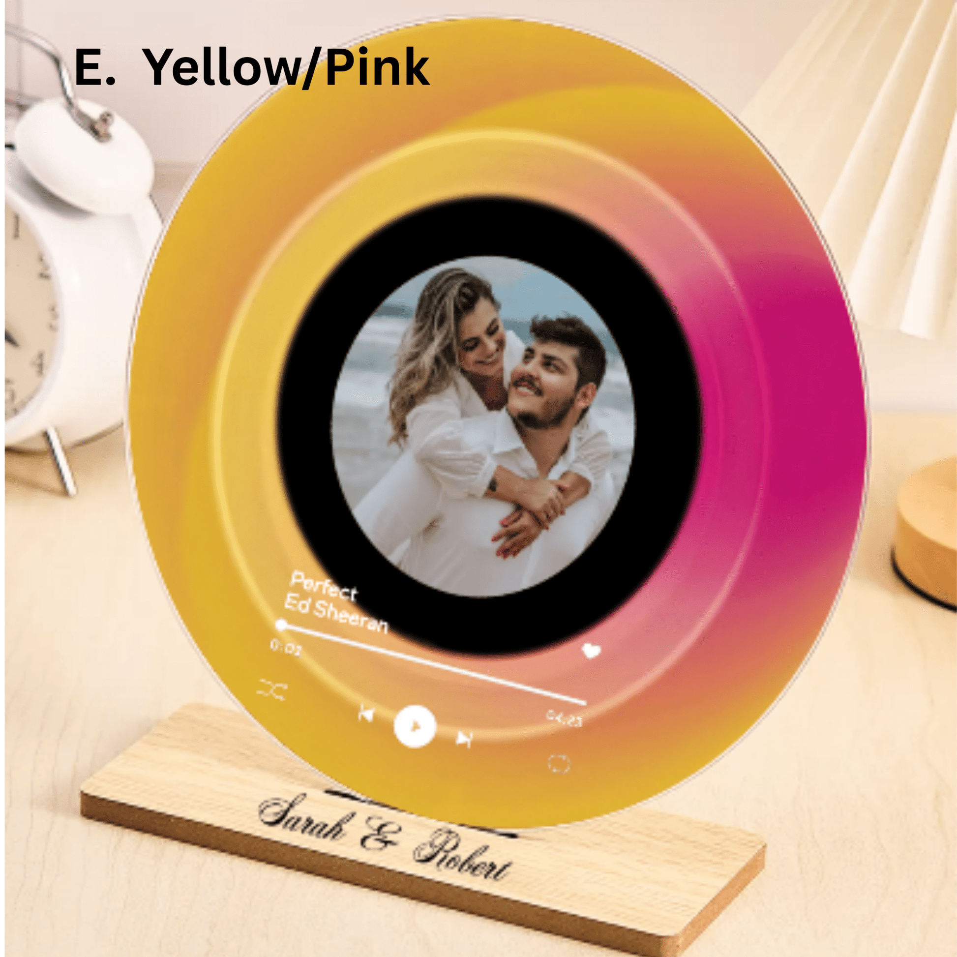 Customizable Vinyl Record with Photo and Name - Customizable Love