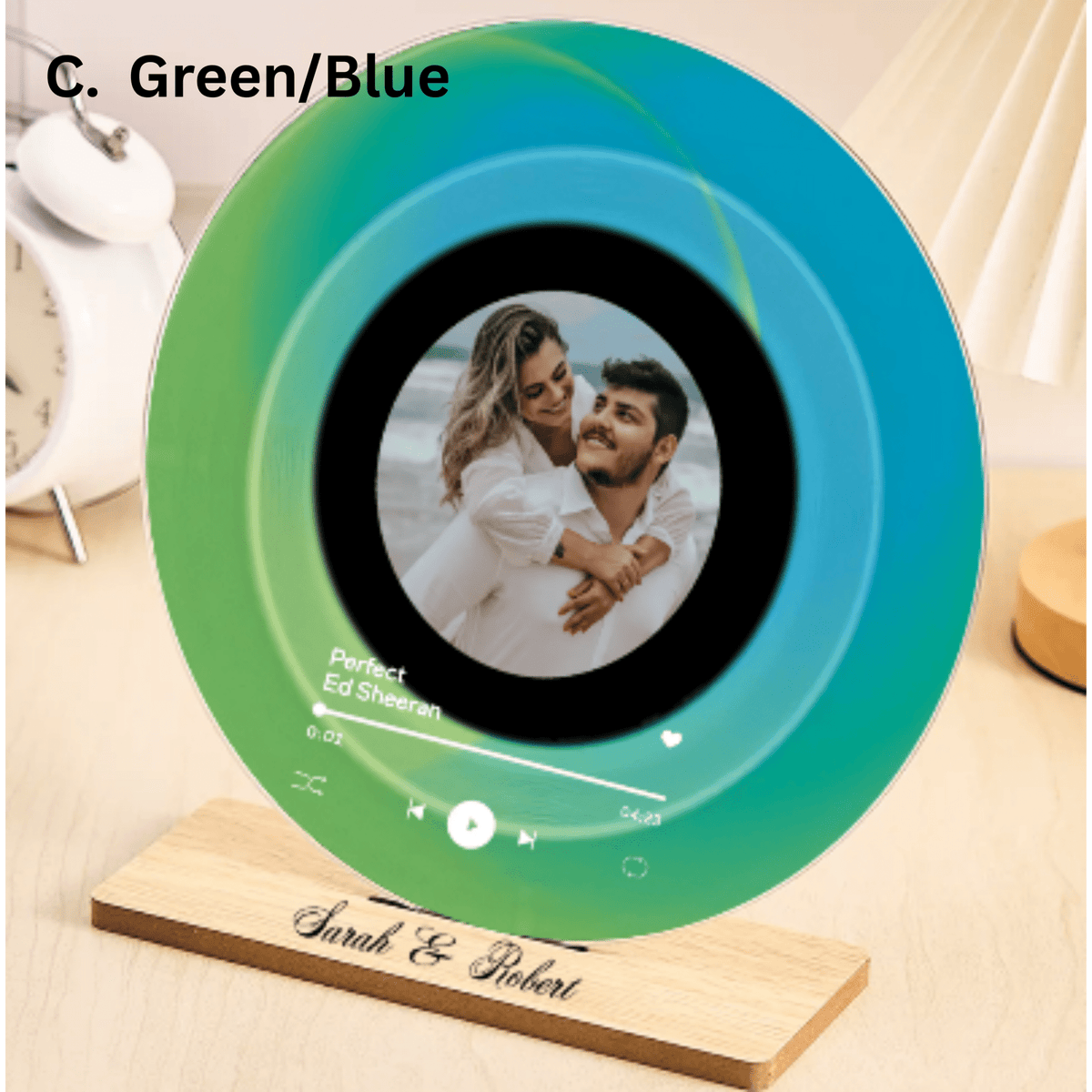 Customizable Vinyl Record with Photo and Name - Customizable Love