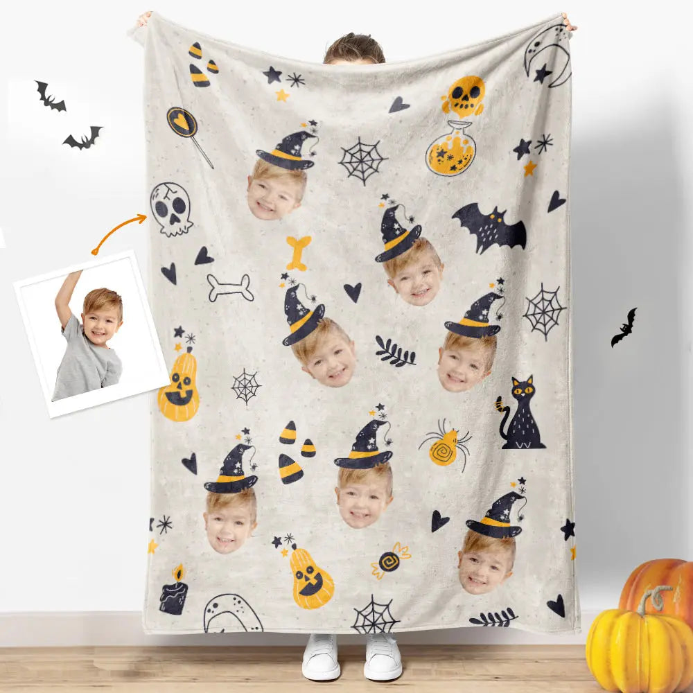Customizable Halloween Photo Blanket
