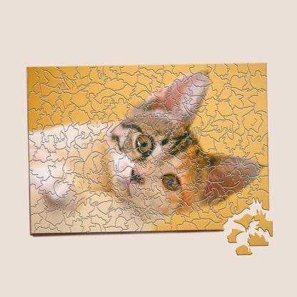 Custom Photo Pet Puzzle with Animal Shaped Pieces